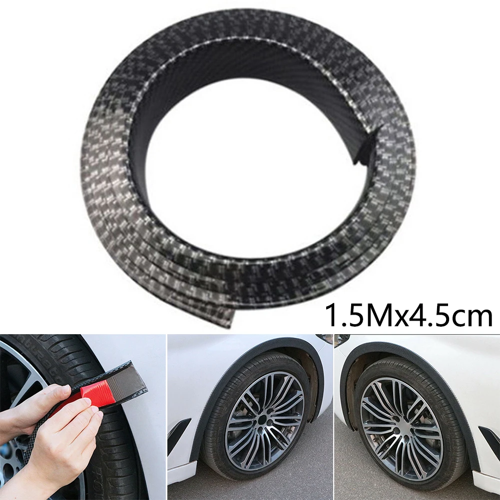 

Protector Fender Flare Trim Decoration Eyebrow PVC Universal Wheel 1.5M
