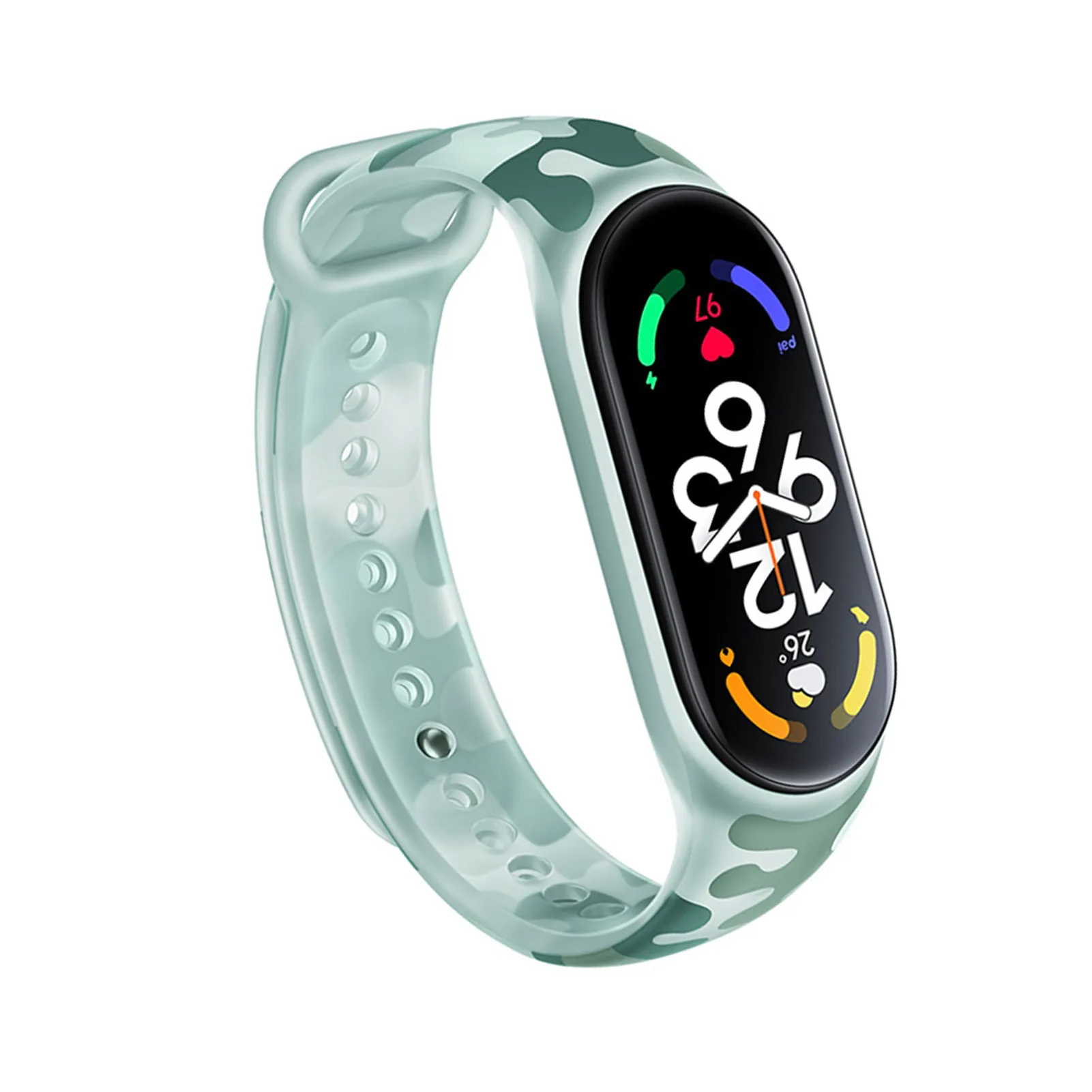 

Replacement Wristband For M-I Waterproof Smart Band Compatible With M-I 5/6/7 TPU Bracelet Wristbands Accessories Green/Blue