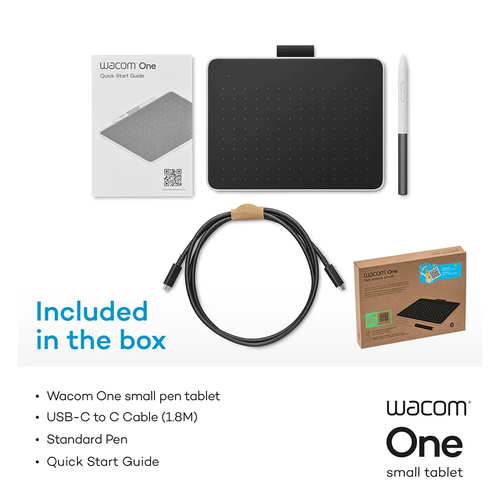Графический планшет Wacom One для рисования со средним диагональю 9 9x7 1 дюйма