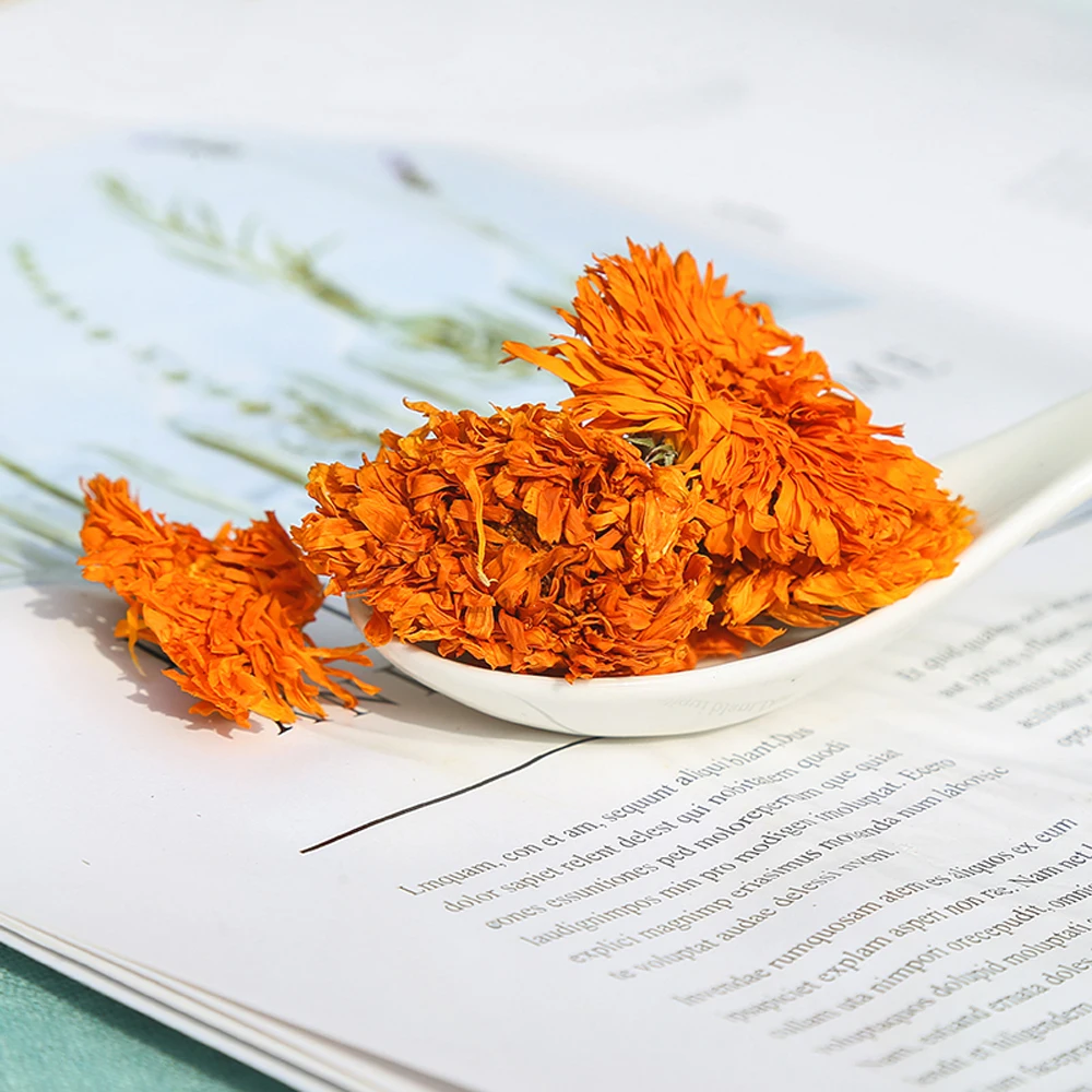 Цветочные бутоны натуральный сушеный календула лекарственная трава календулы