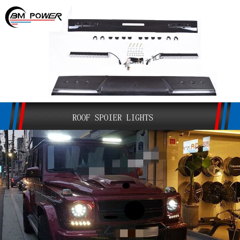 W463 roof spoiler with led for G class W463 g wagon g500 g550 g63 g65 roof spoiler