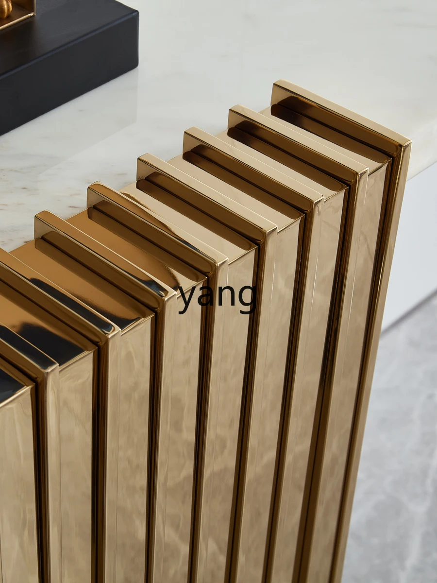 XYY светильник роскошный входной стол на стену мраморный из нержавеющей стали