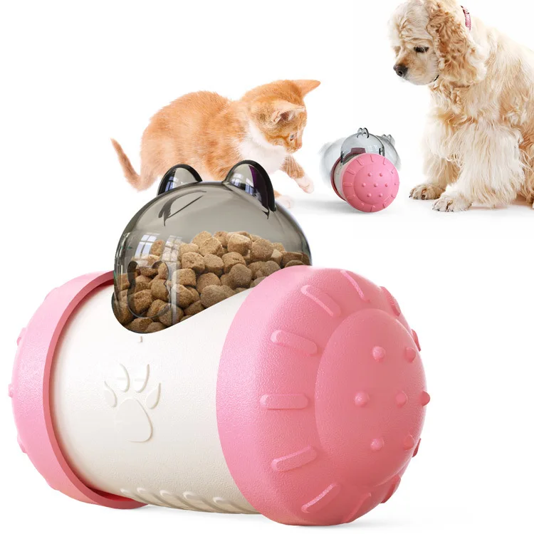 

Interactive Dog Cat Food Treat Ball Toy Pet Shaking Leakage Slow Food Feeder Container Puppy Bowl Pet Tumbler Iq Training Toys