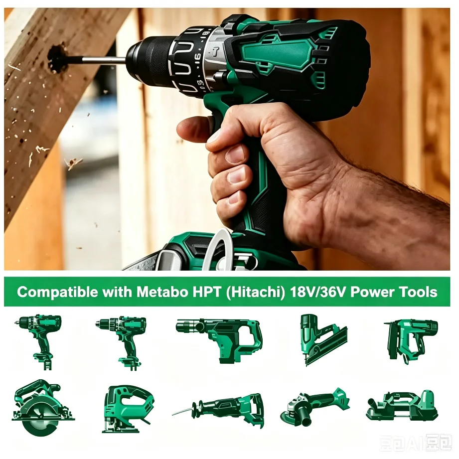 Фото Аккумулятор Hitachi HiKOKI BSL36B18 18В/36В 8.0Ач, совместим с DS18DSL C18DSL, длительное время работы для инструментов для дома и мастерской №4