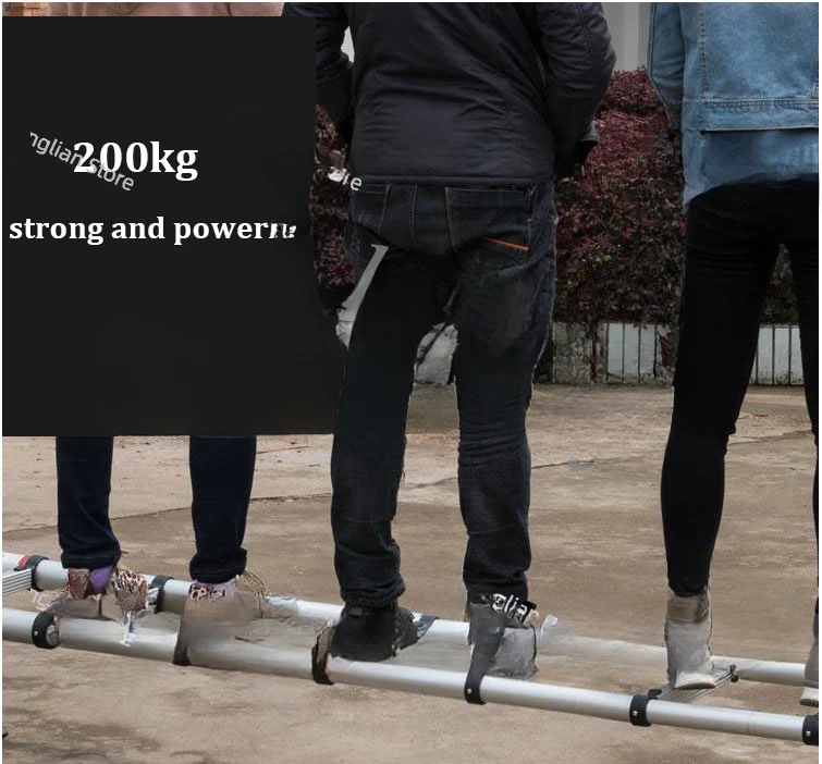 Телескопическая лестница househol портативные утолщенные алюминиевые лестницы