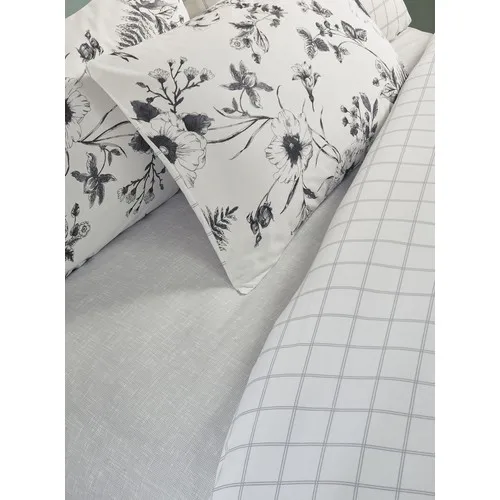 Белый комплект Lora с двойным пододеяльником|Комплекты постельного белья| |