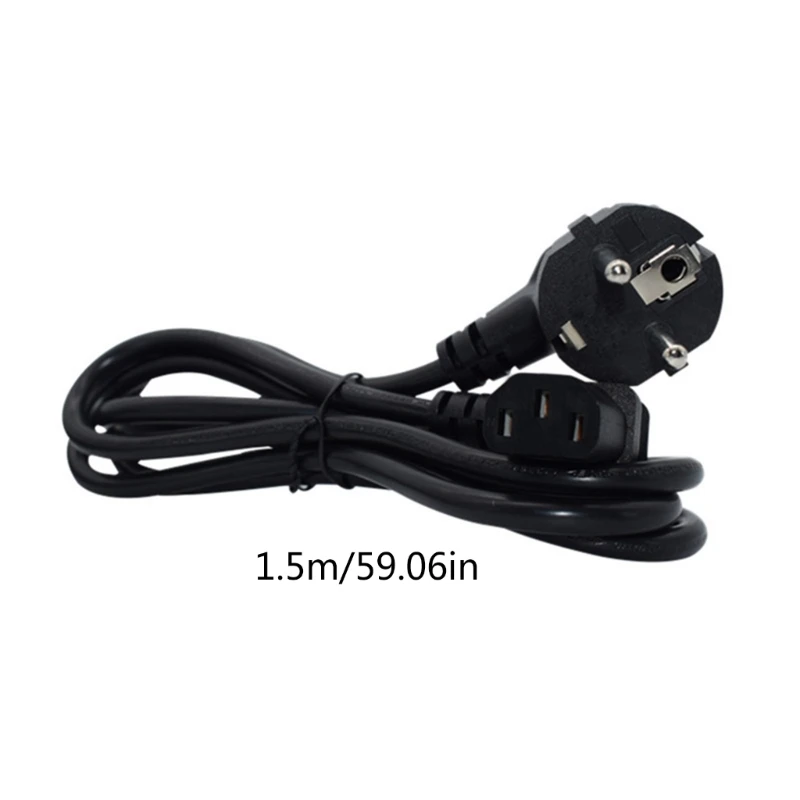 Практичный силовой кабель EU4 8 мм папа и женщина C13 удлинитель с правым изгибом