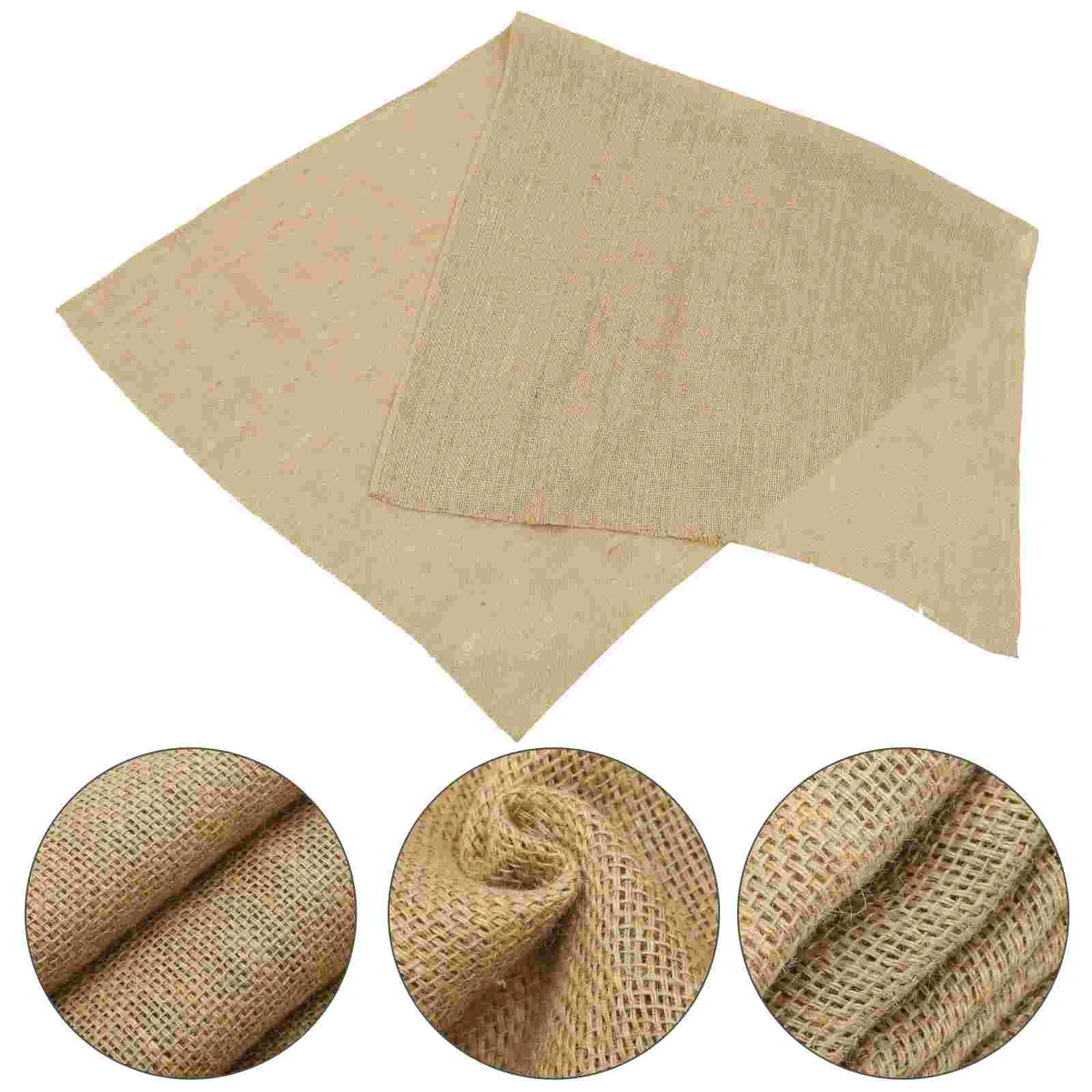 

Craft Fabric Cuttable Burlap Decor Jute Cloth Accessory Linen Displaying Classroom