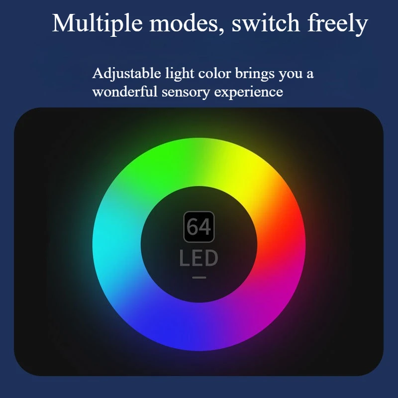 Фото USB-салон автомобиля Полноцветный RGB Автомобильный светодиодный окружающий свет Акриловые полосы Интерьерная скрытая атмосферная лампа с приложением и пультом дистанционного управления №3