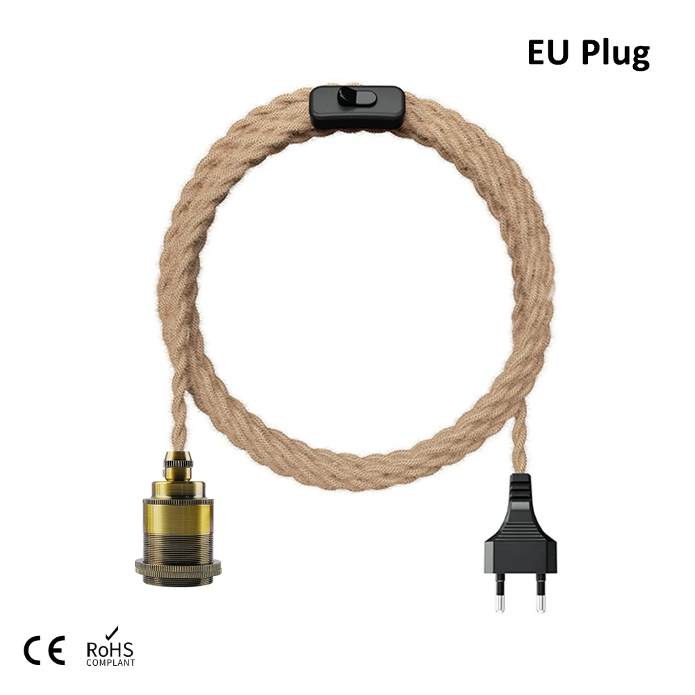 

Подвесной светильник GANRILAND, пеньковая веревка, 2 м