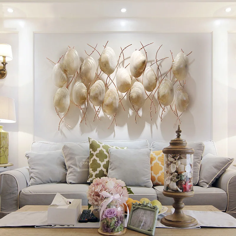 

European-style Sofa Wall Decoration Pendant Handmade Three-dimensional Wall Decoration Hotel Restaurant Wrought Iron Decoration