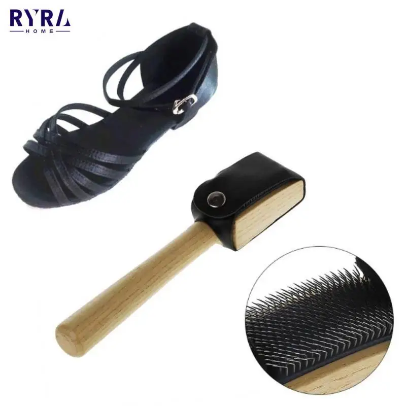 

Wood Suede Sole Wire Cleaners Dance Shoes Cleaning Brush For Footwear Ballet Shoes Brush Practical Cleaning Tool Dance Brush