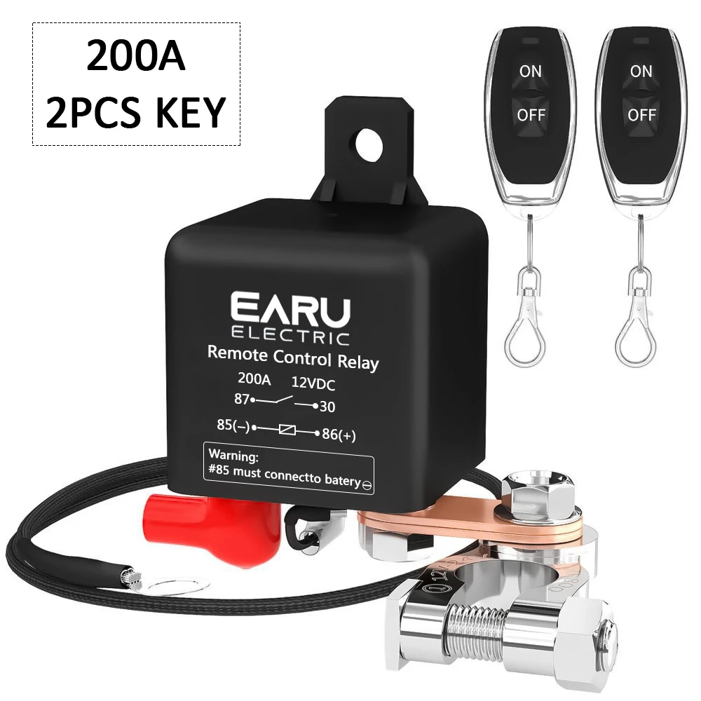 

Реле переключателя аккумулятора 12 В, дистанционное управление автомобилем, отключение аккумулятора, изолятор, защита от кражи с двойным реле дистанционного управления