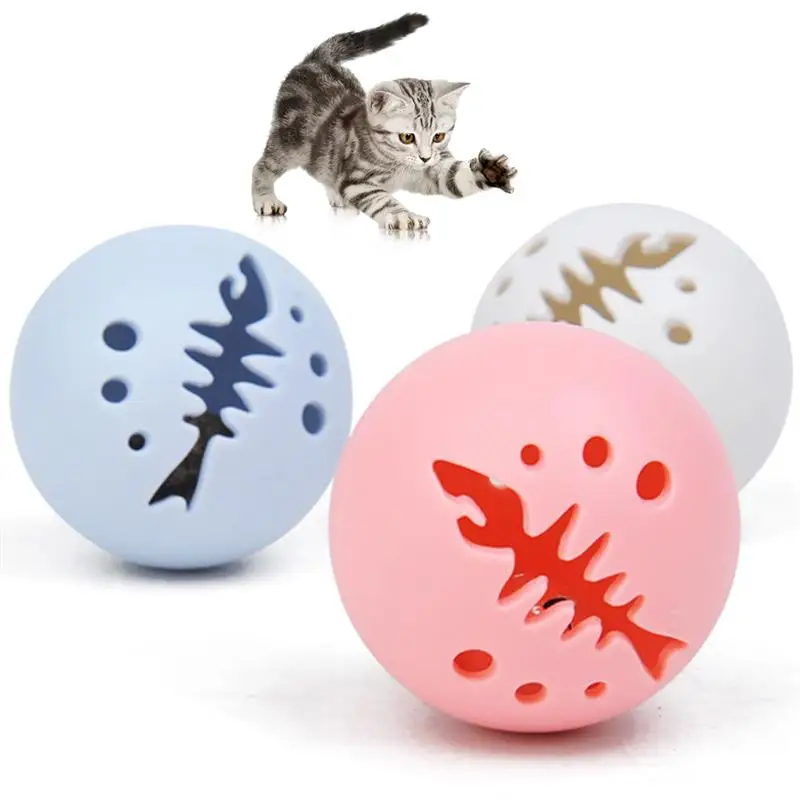 

3pcs Cat Ball Toys LED Light Electronic Rolling Ball Cat Interactive Ball Toy Catnip Kitten Toy Funny Pet Toy For Kitten Cats