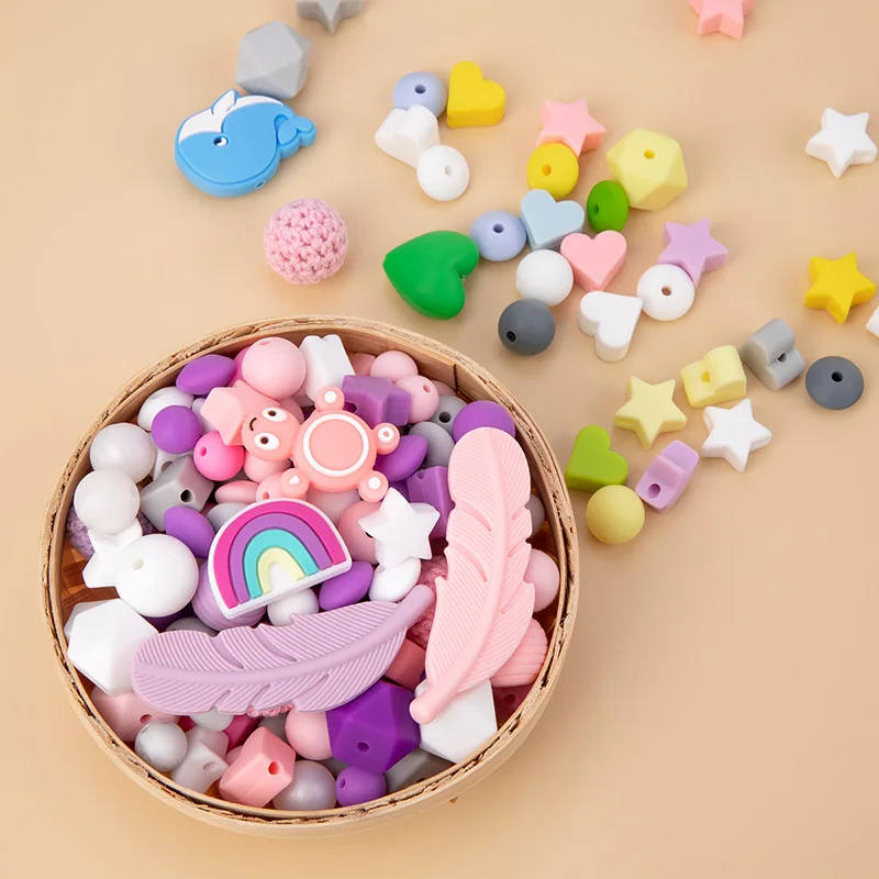 

10 шт., Силиконовые Прорезыватели для зубов, без бисфенола А