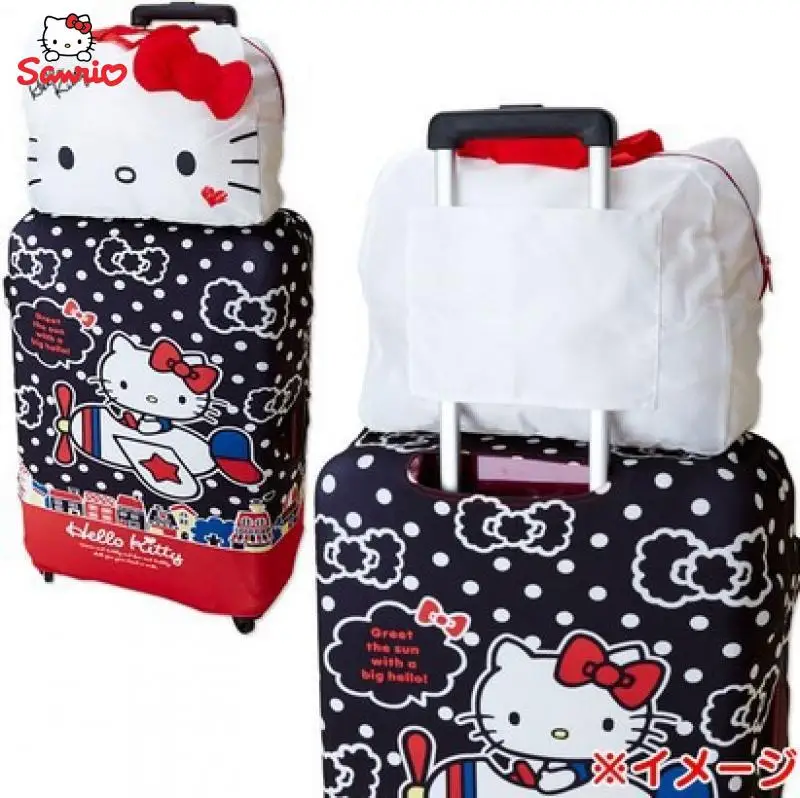 

Kawaii Sanrios аксессуары Hello Kittys My Melody Мультфильм Аниме складной чемодан Портативный Путешествия большая емкость сумка для хранения подарок
