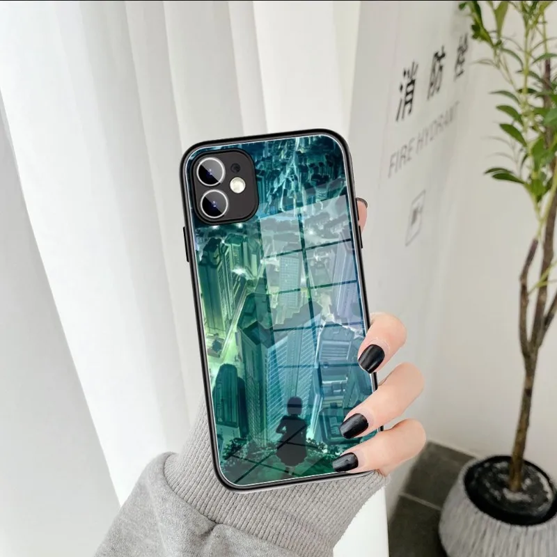 

Ins World Landscape Architecture Phone Case Tempered Glass FOR IPhone 14 13 11 12 Pro 8 7 Plus X 13 Pro MAX XR XS MINI Covers