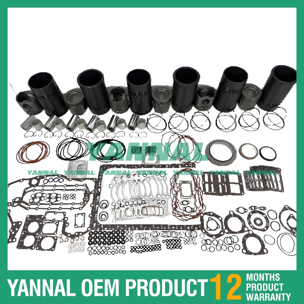 Высококачественный комплект гильз цилиндра QSK23 с набором прокладок 4095489 4089357 4095490