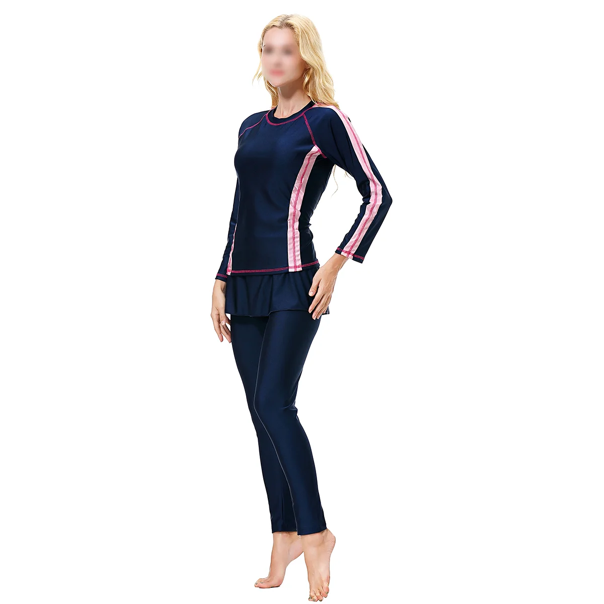 Athletic Swimsuits Women Womens Rash Guard Women Swimsuit Traditional Swimming Beachwear Womens Swim Shirt Swim Coat Pants Kit