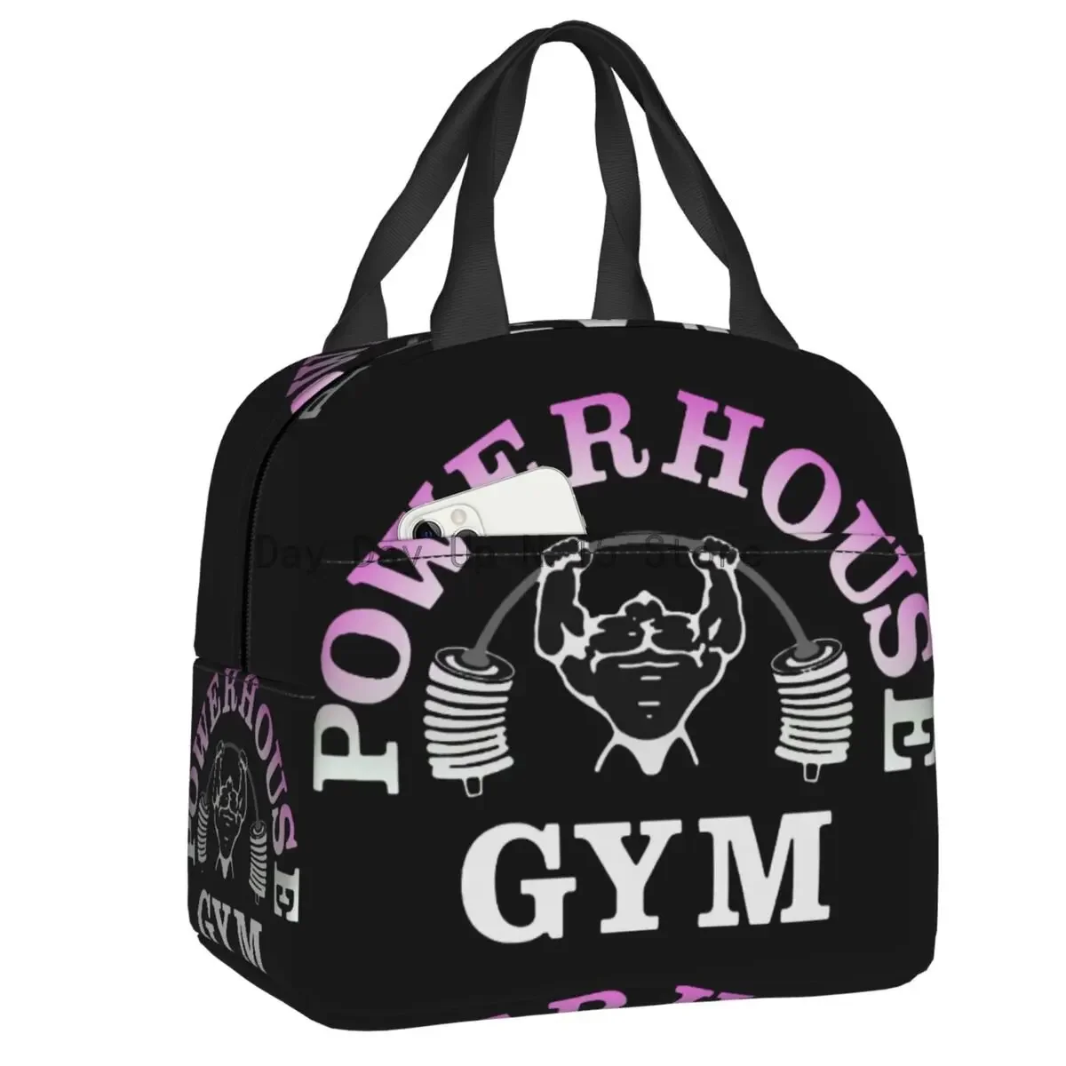 

Термоизолированная сумка для завтрака с логотипом спортзала, женский портативный контейнер для завтрака для бодибилдинга и фитнеса, путешествий Ящик для хранения продуктов питания