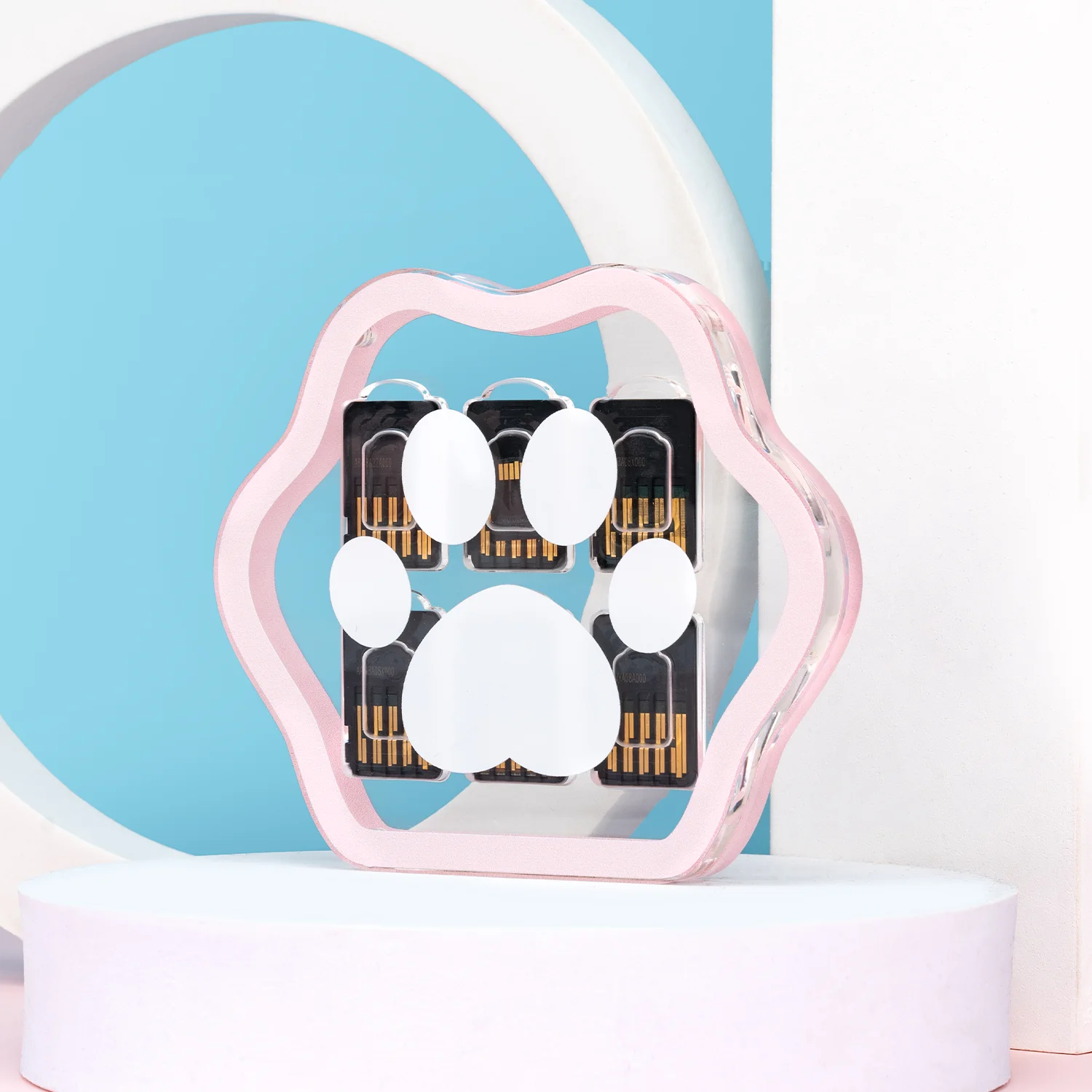 

Switch Card Box Transparent Acrylic Cat Claw Magnetic NS Game Card Cassette Storage Box Large Capacity Peripheral Accessories