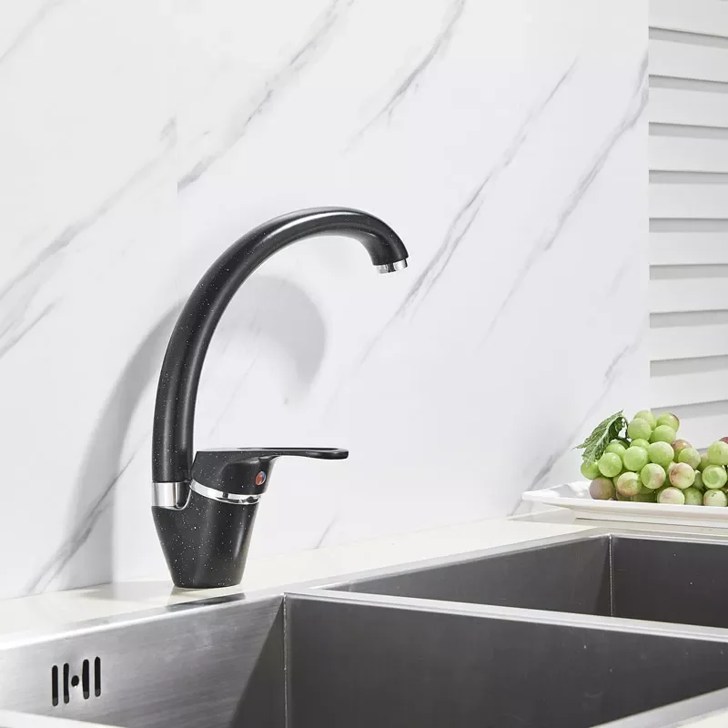 

Brass Bathroom Basin Faucet Hot Cold 360 Rotate Soft Crane Mixer Tap Deck Mount Single Handle Swivel Sink Faucets
