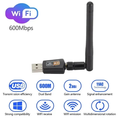 BGGQGG двухдиапазонный Wi-Fi адаптер 600 Mbps