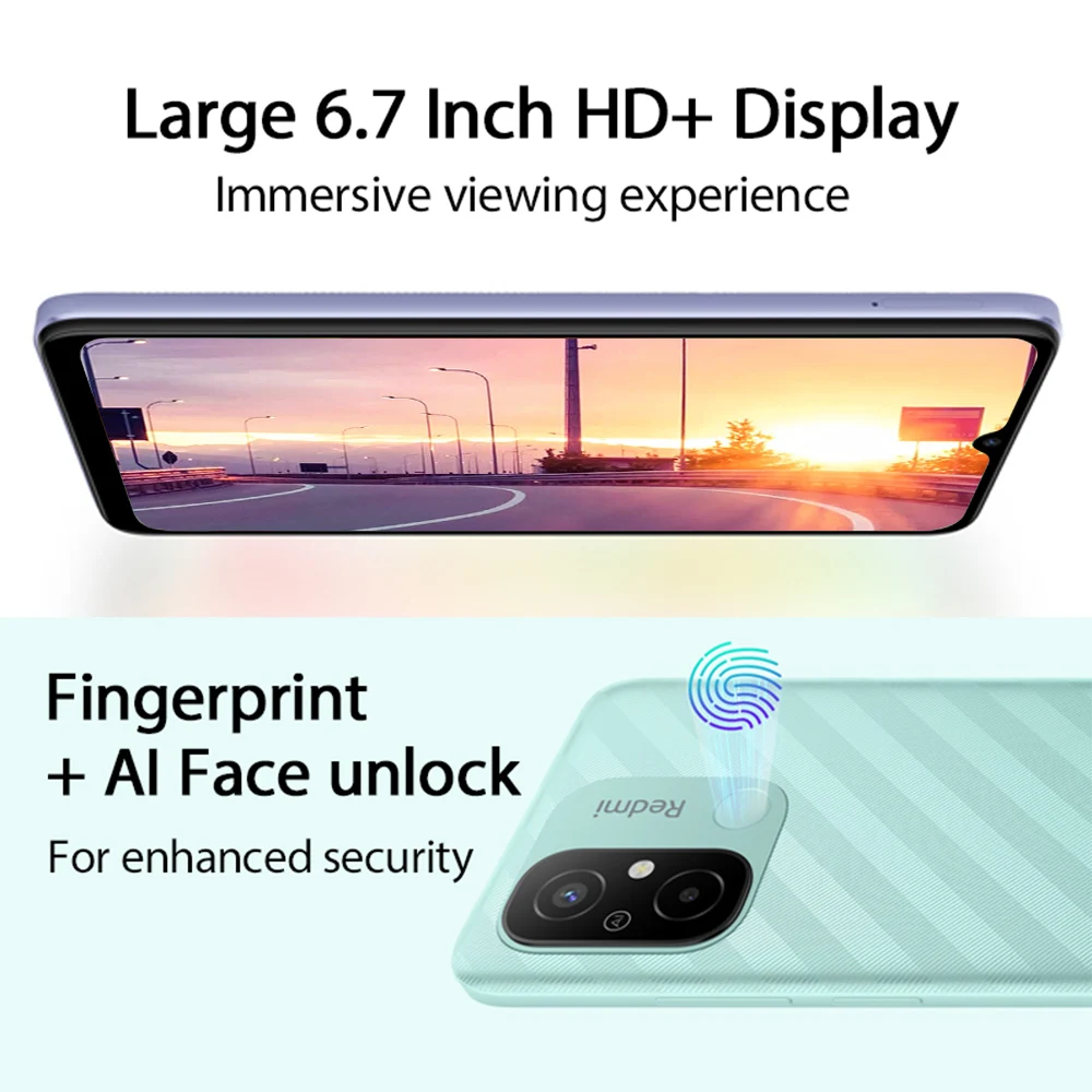 Global Version Xiaomi Redmi 12C Smartphone 64GB/128GB Helio G85 Octa Core 50MP AI Camera 6.71