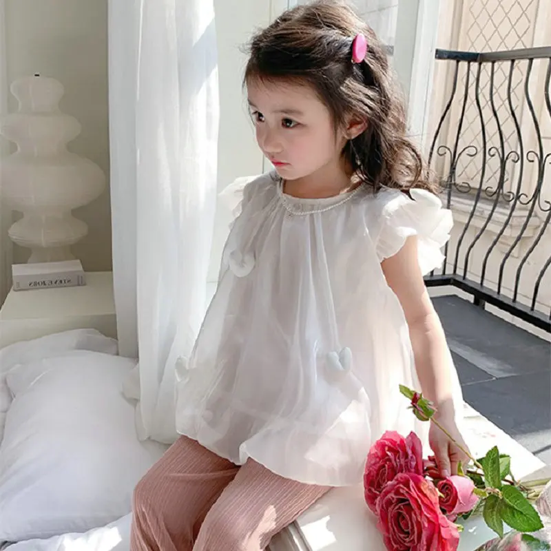 Детские комплекты для девочек топы из мерсеризованного хлопка микро