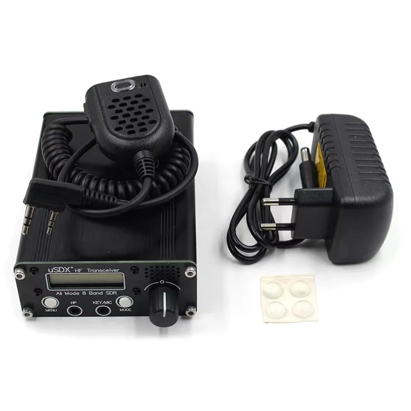 Фото USDR USDX+Plus V2 8-диапазонный трансивер SDR HF SSB QRP ЖК-дисплей с дисплеем, динамиком, микрофоном, КВ-трансивер с вилкой европейского стандарта №1