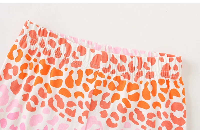 100% хлопковая футболка и леггинсы с клубничкой для девочек штаны детская одежда