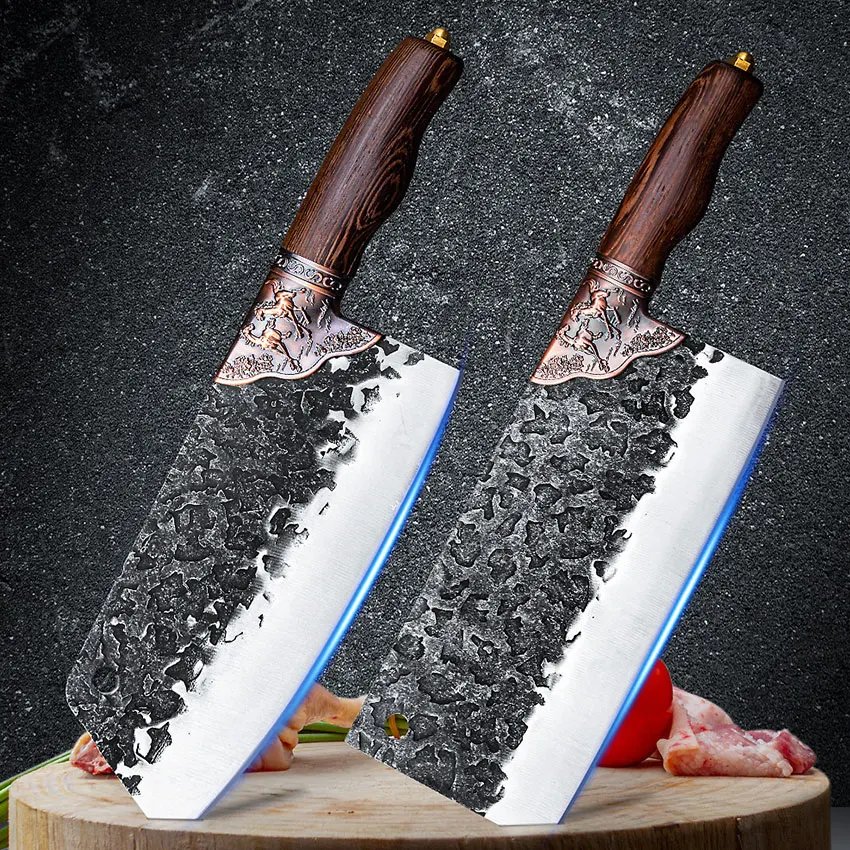 

Handmade Forged Stainless Steel Boning Knife Butcher Chopping Knife Chicken Bone Cook Chef Knife Meat Cleaver Hunting Knives