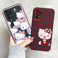 hello kitty kuromi phone case for samsung galaxy s8 s9 s10 plus s10e s10 lite s10 5g soft funda back coque liquid silicon