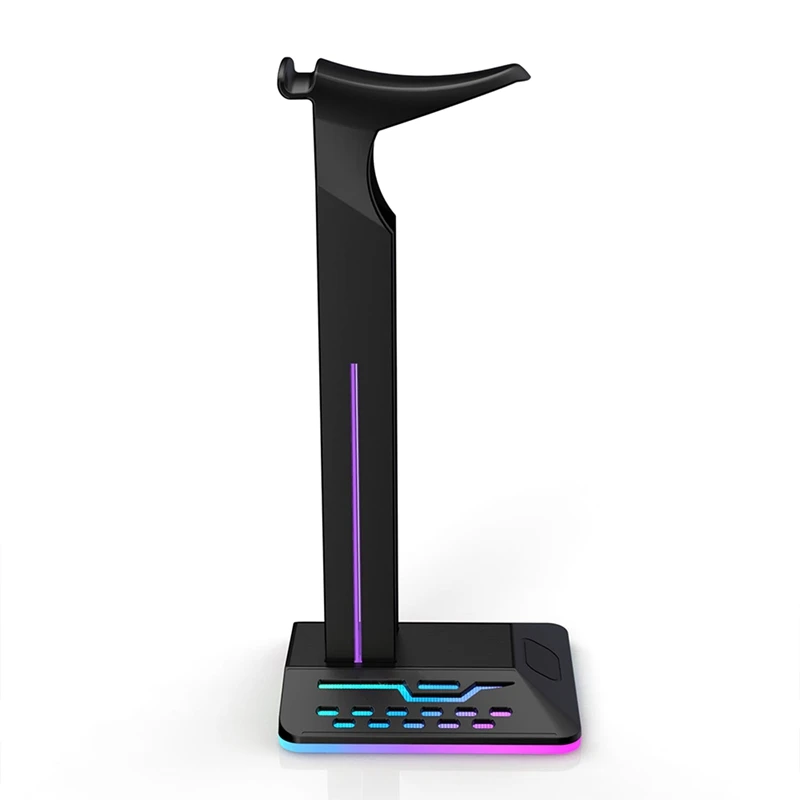 

Подставка для наушников игровая с 2 USB-портами, 7 цветов