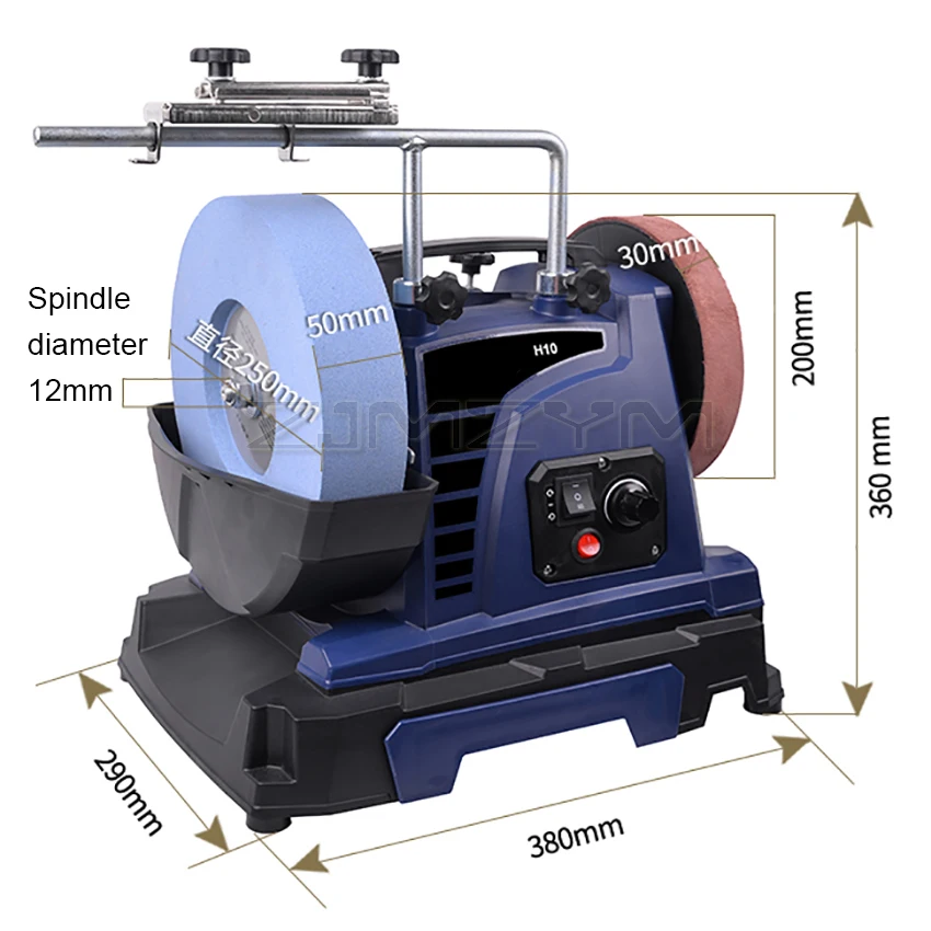 H10 10-дюймовая низкоскоростная точилка для ножей с водяным охлаждением 200 Вт