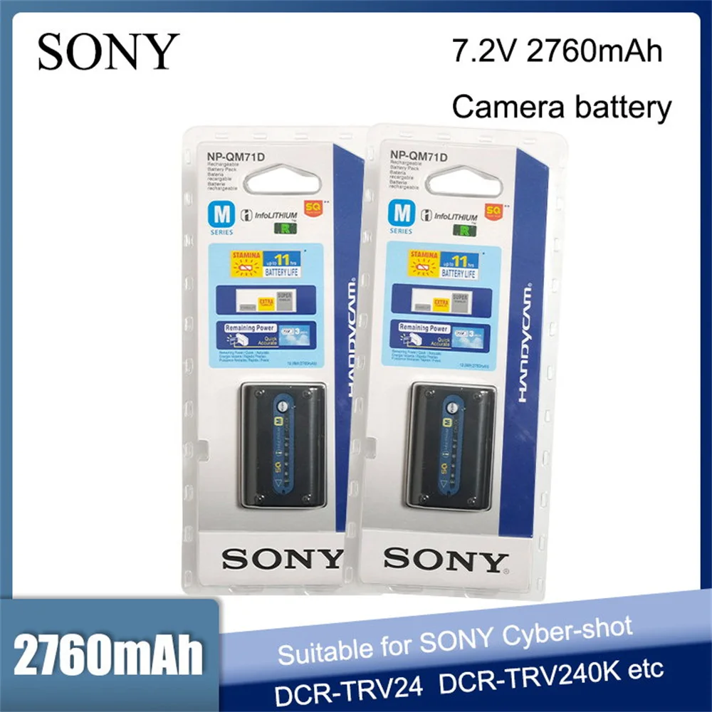 

NP-QM71D NP QM71D FM70 2760 мАч аккумулятор для Sony CCD-TRV106K TRV108E DCR-PC300K TRV24 TRV480 DVD100 HC1 GV-D1000 HVL IRM ML20M