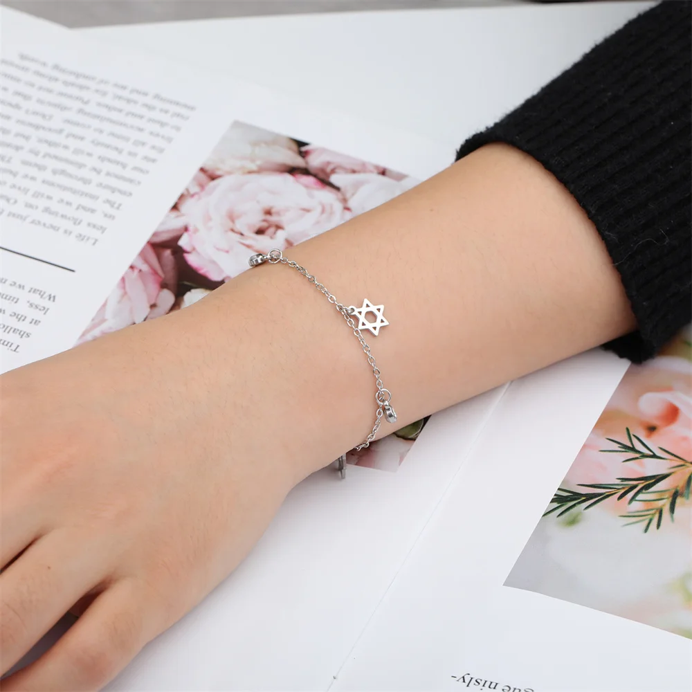 My Shape Маленькие подвески из нержавеющей стали с звездами для женщин звеньев