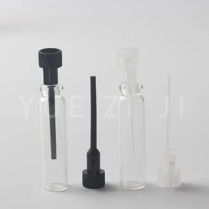 

50pcs 1ML 2ML 3ML Empty Mini Glass Small Sample Vials Perfume Bottle Laboratory Liquid Fragrance Test Tube Trial Bottle