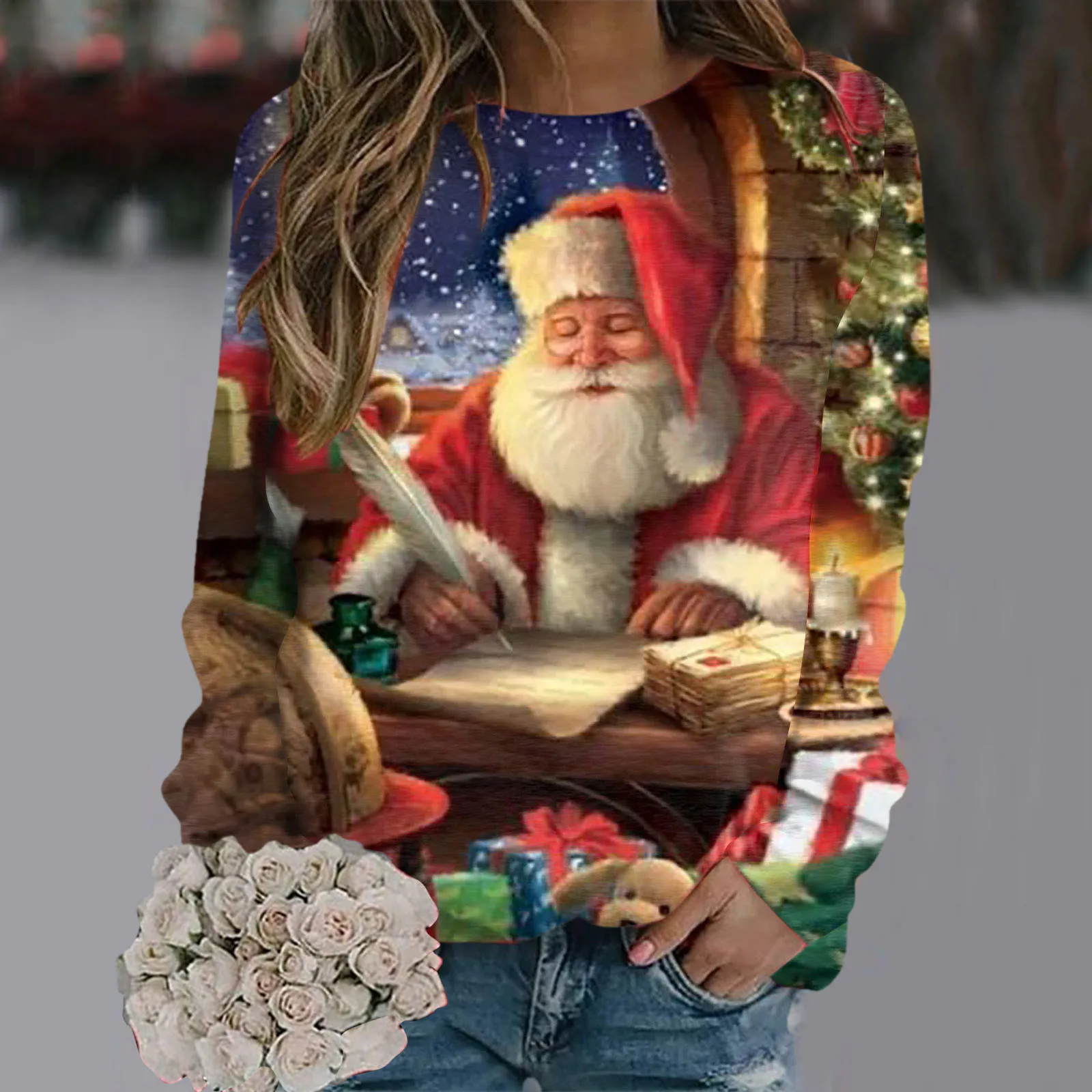 

8 Year Womens Sweatshirt Pullover Crewneck Tie Dye Christmas Streetwear Hoodies Sweatshirts Hoodies Sweatshirts Hood Sweatshirt