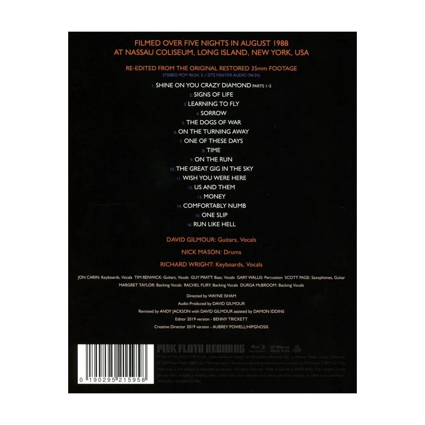 Pink Floyd - Delicate Sound Of Thunder (1BR) 2020