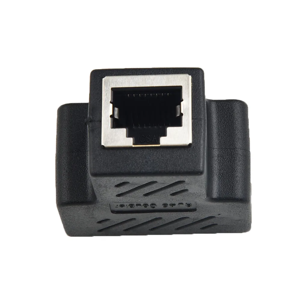 

1 To 2 LAN Ethernet Network Cable RJ45 Splitter Extender Plug Adapter Connector