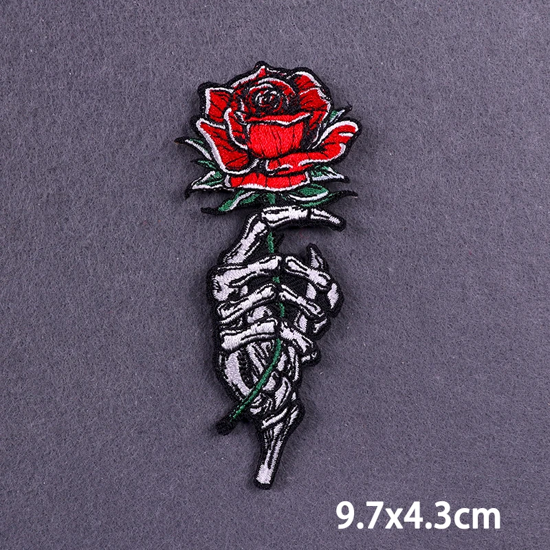Термоклейкие патчи на одежду термоклейкая аппликация с вышивкой в стиле панк-рок