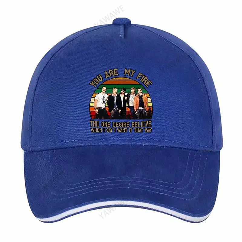 

Men Outdoor Snapback Hats Boyfriend Cap Backstreet Boys YouRe My Fire YOU ARE MY FIRE Cotton Baseball Caps free shipping