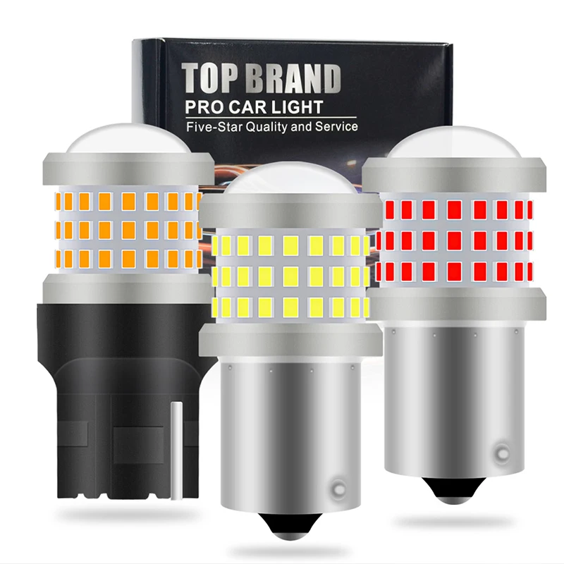 

10X Canbus Car Reverse Rear Brake Lights 1156 BA15S P21W BAU15S PY21W 7440 W21W P21/5W 1157 BAY15D 7443 69smd Turn Signal Lamp