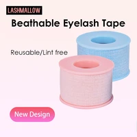 12pcs blue pink lashes tape non woven silicone gel eyelash tape medical breathable eye pad eyelashes supplies