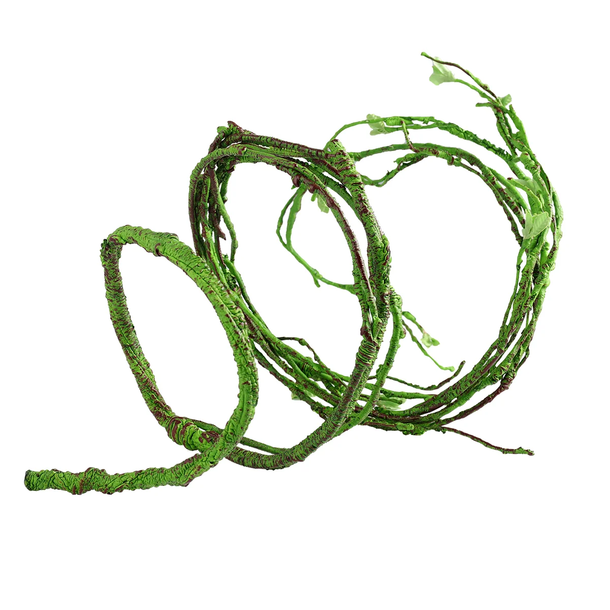 

63 Inches Reptile Vine Artificial Rattan Simulation Reptile Habitat Climbing Jungle Forest Bend Branch for Gecko/ Bearded/