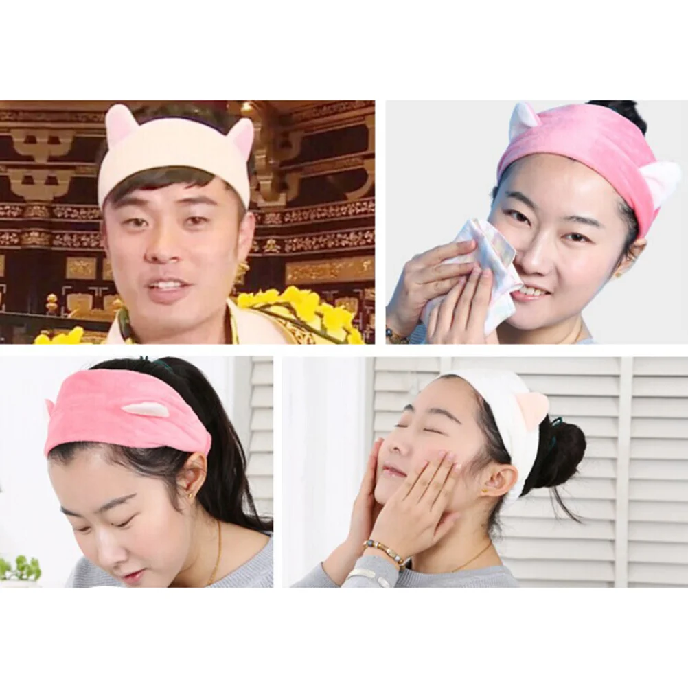 Банданы для женщин повязка на голову с рогами оленя кошачьими ушками эластичная