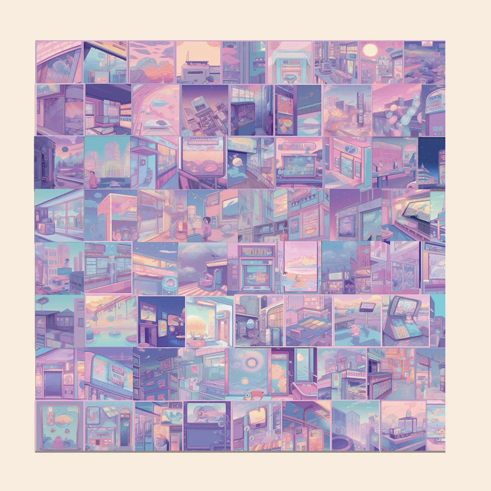 

10/60 шт., детские наклейки для ноутбука, телефона