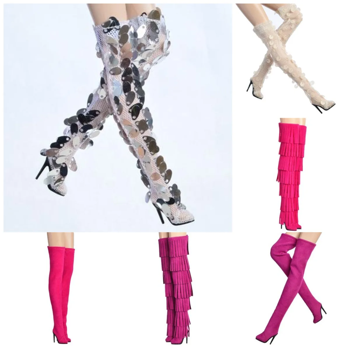 

Original Doll Shoes High Heels Super Model FR Body Figure Doll Shoes 1/6 Doll Casual Sandals Shoes Boots Doll Accessories