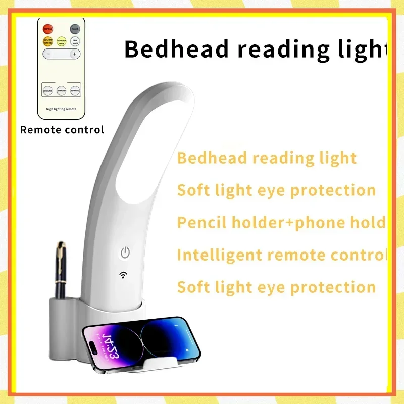 Светодиодная настольная лампа для чтения Портативная USB-зарядка Настольная с